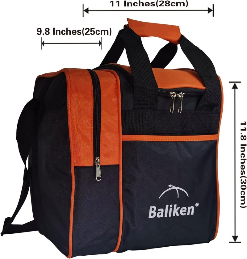 BALIKEN Single Bowling Ball Bag with Padded Ball Holder, The Bowling Bag Fits 1 Bowling Balls & Pair of Men Shoes in Size 13 - Image 2